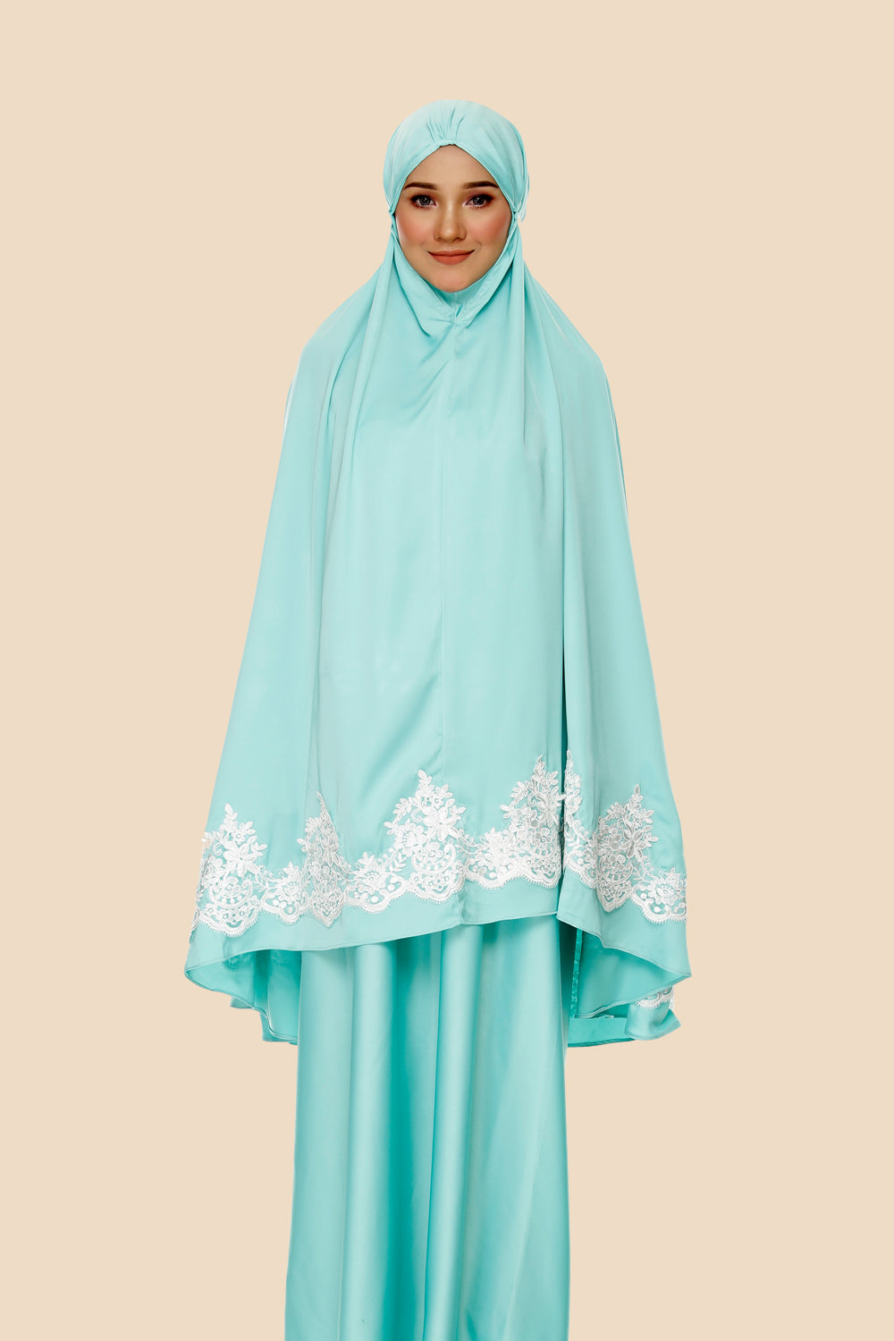 Exclusive Aisyah Telekung in Mint Turquoise